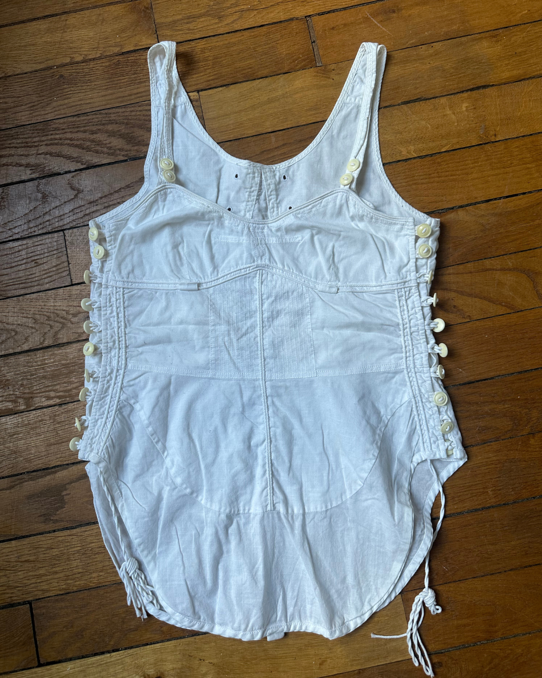 Fitted corset tank top