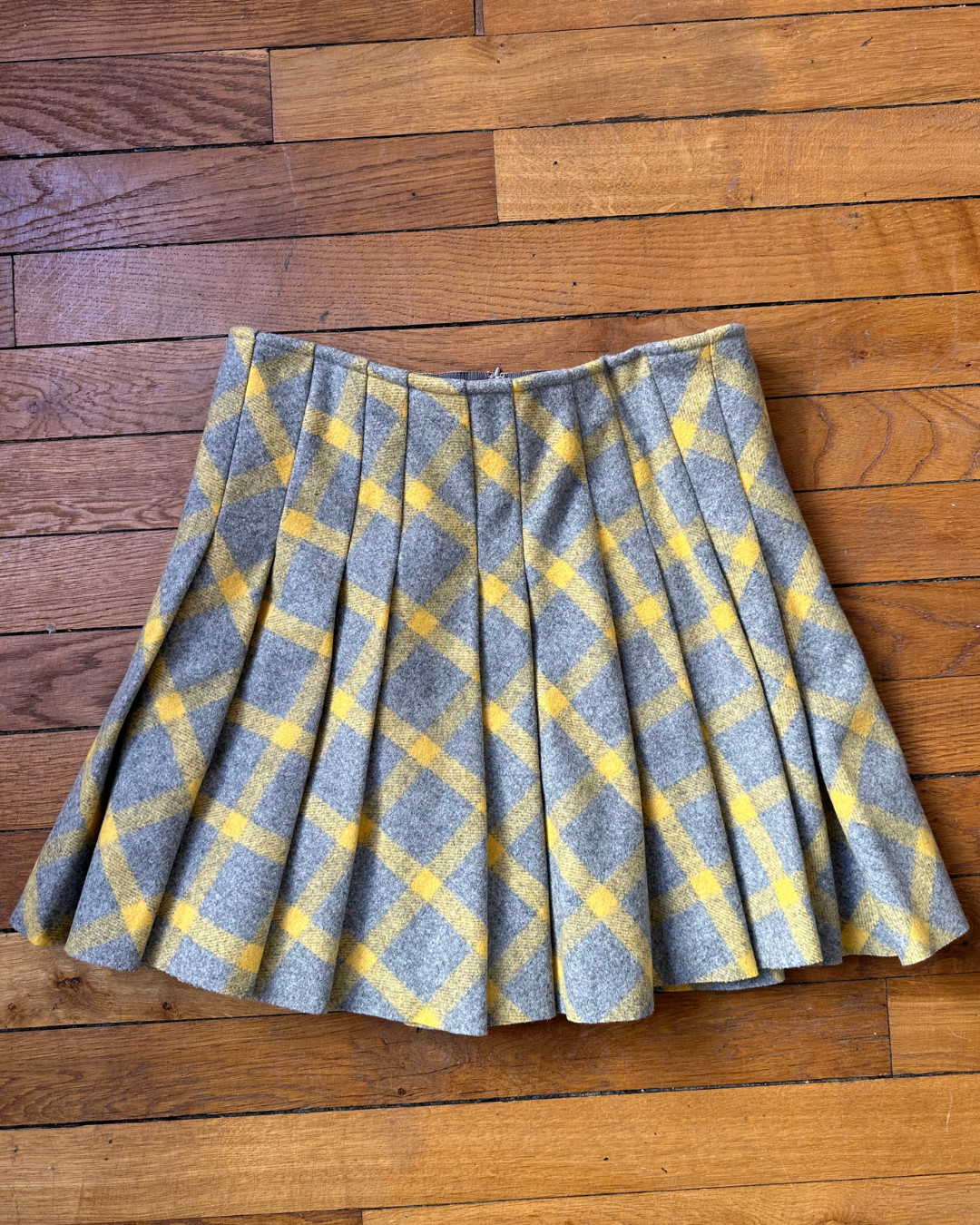 Checked skirt