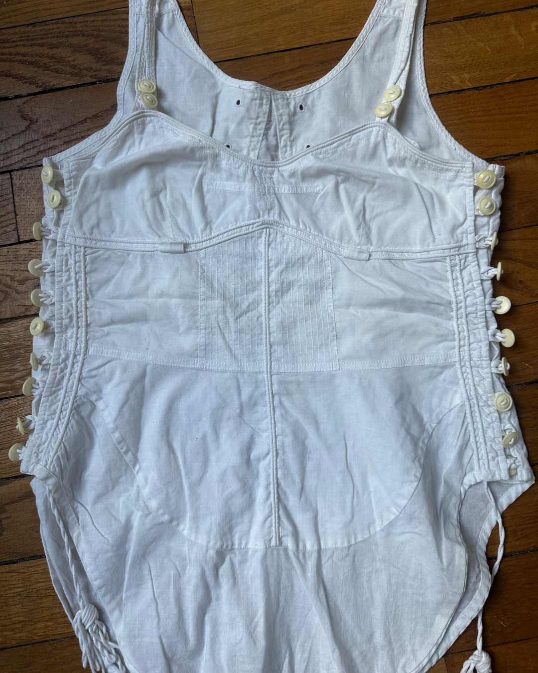 Fitted corset tank top
