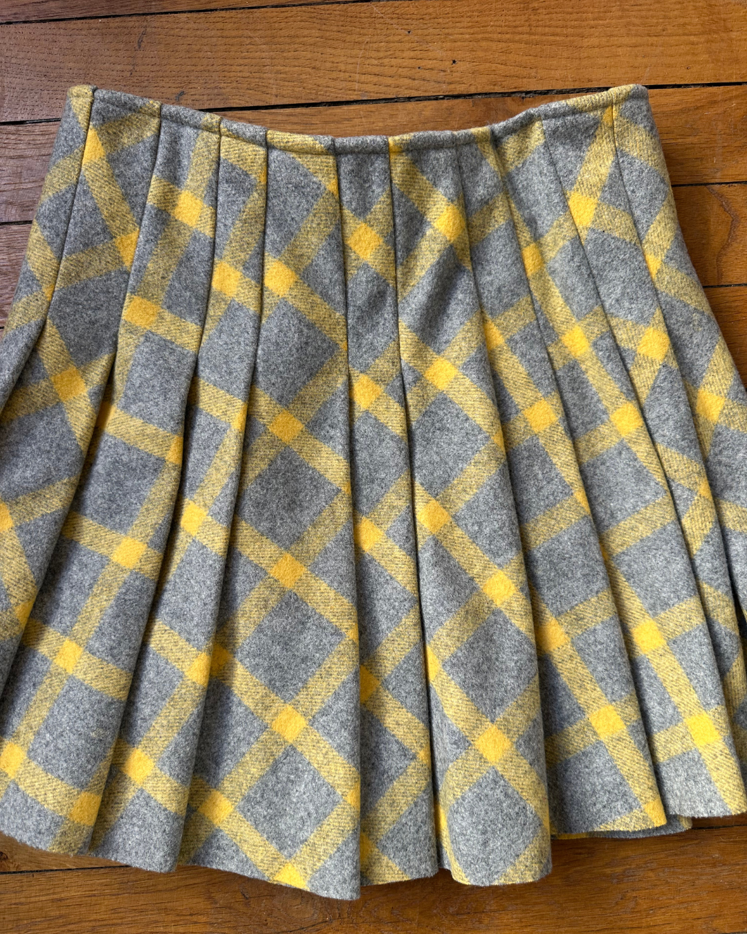 Checked skirt