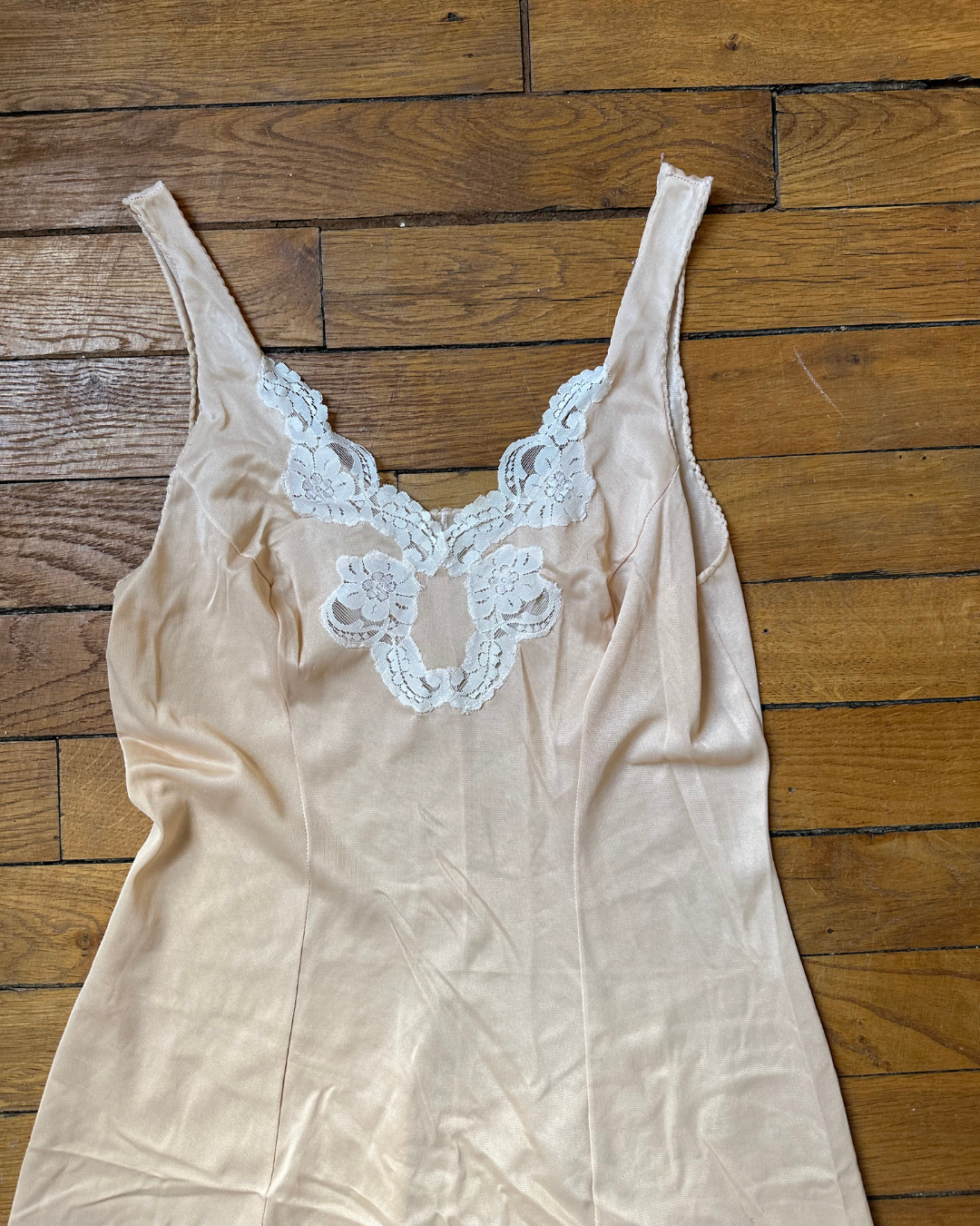 Nude lace nightdress