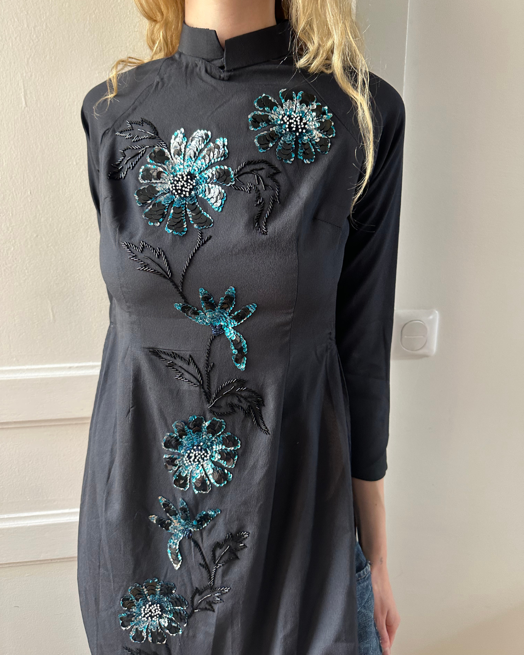Oriental-inspired tunic