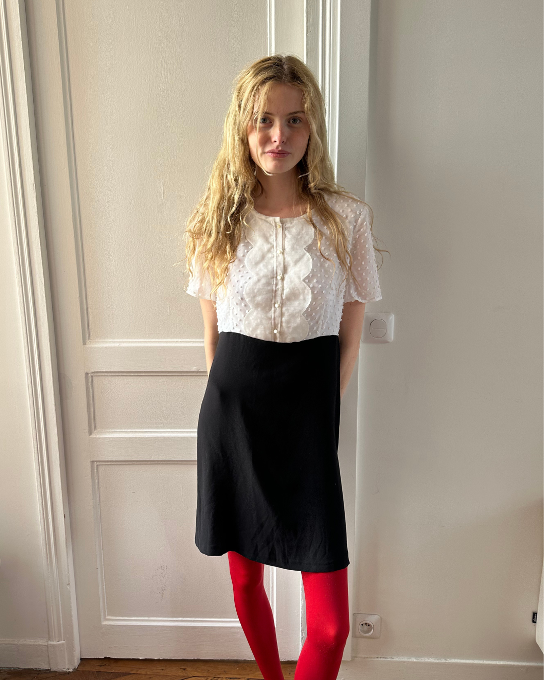 Two-tone dress