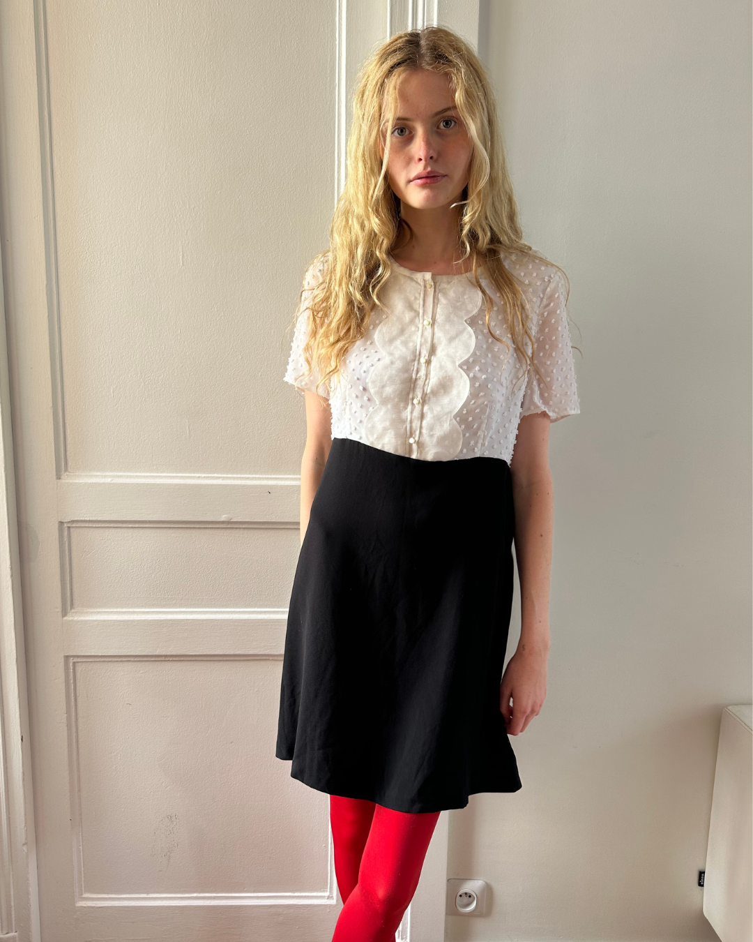 Two-tone dress