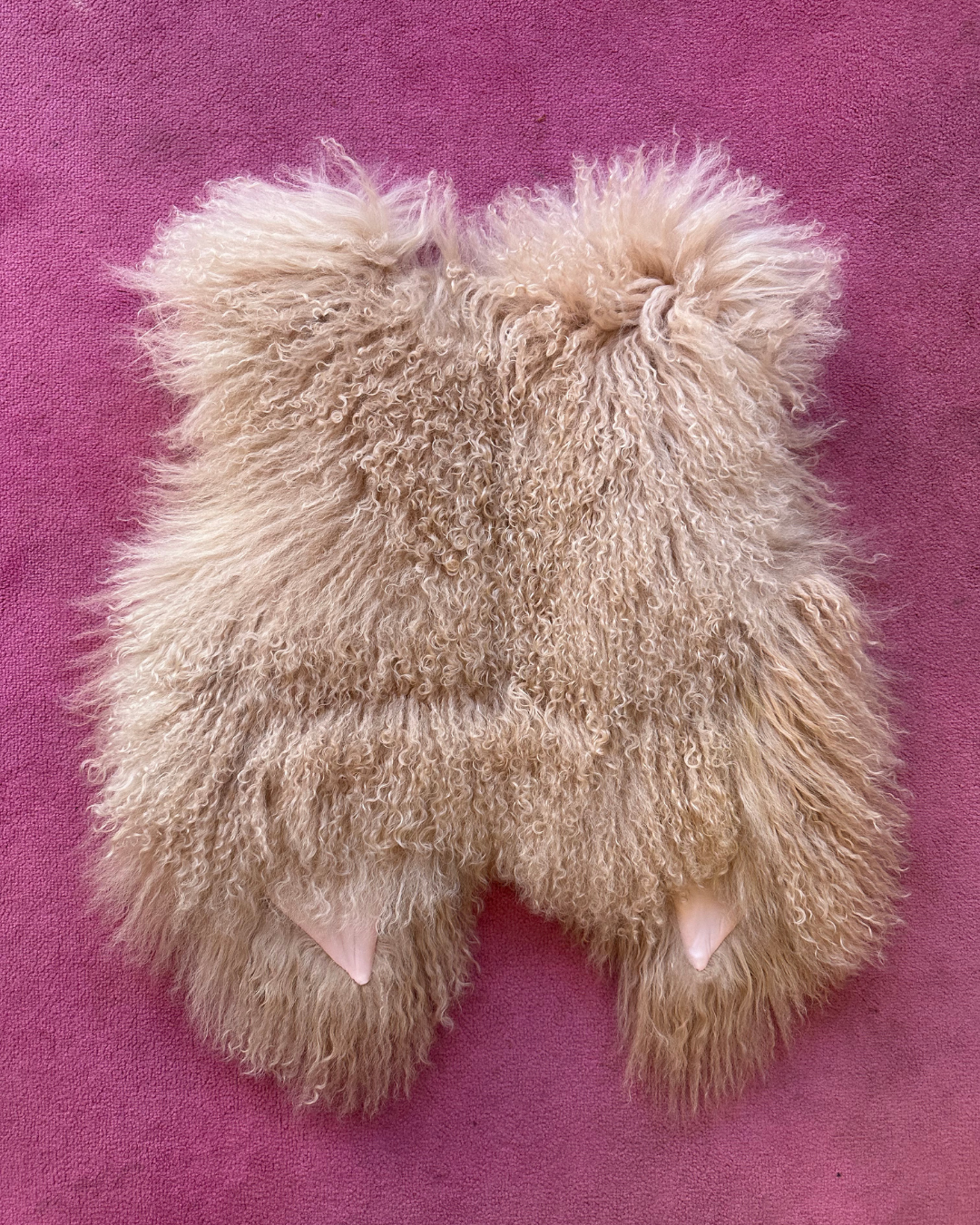 Pink fur bolero