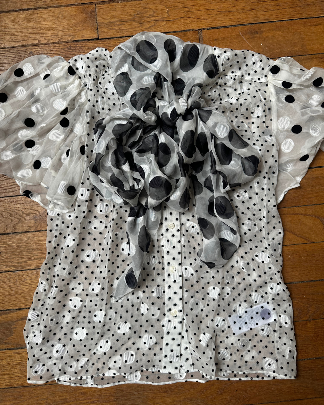 Polka dot blouse