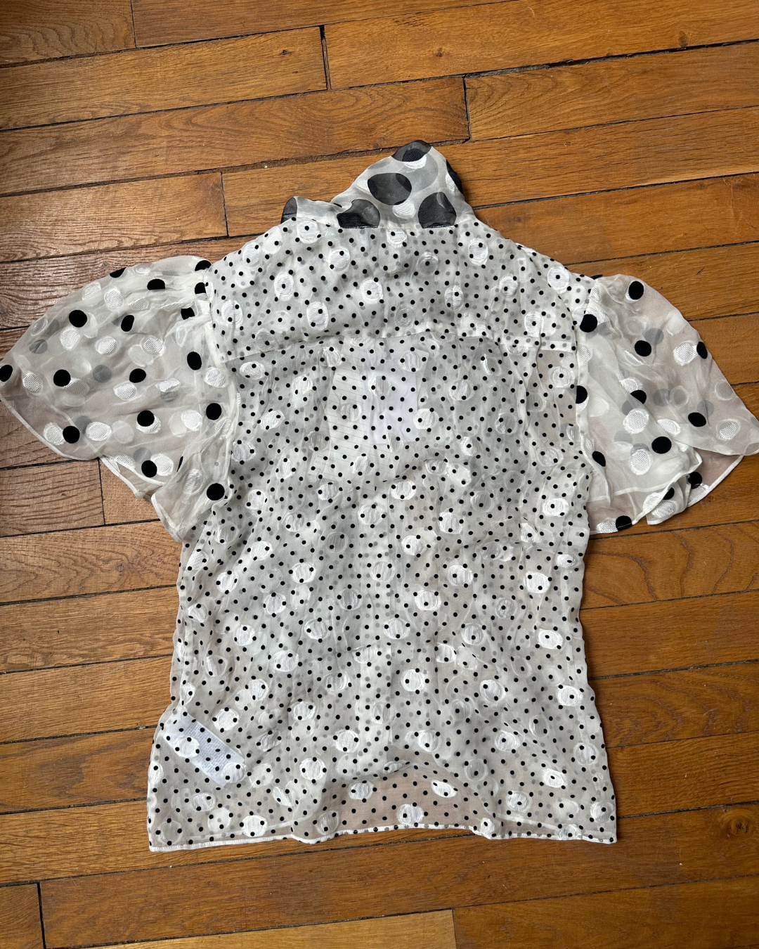 Polka dot blouse