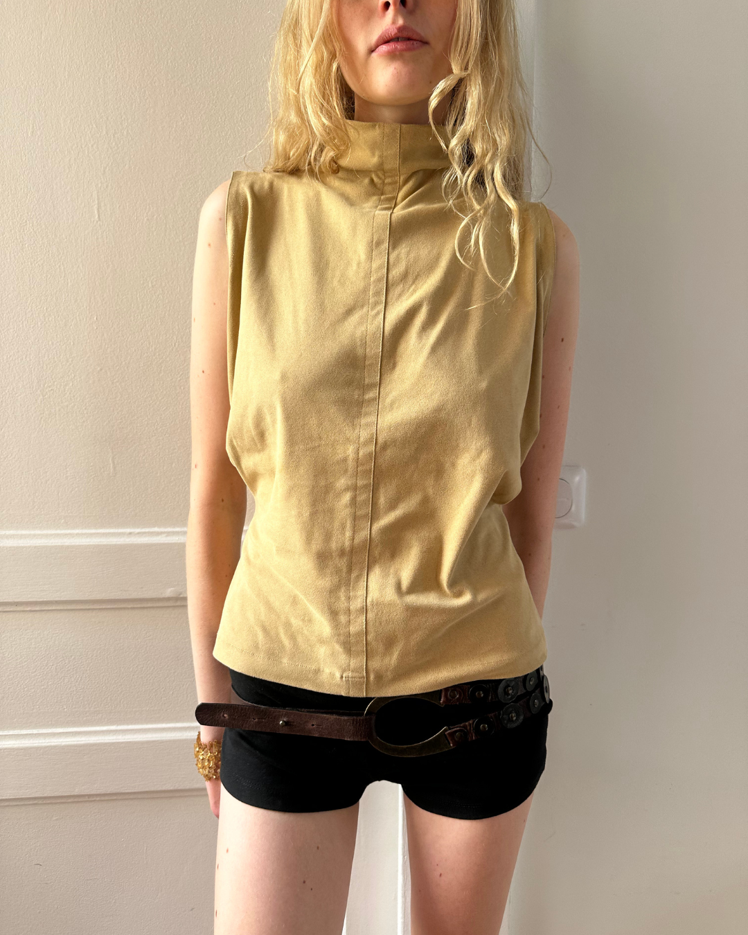 Suede top