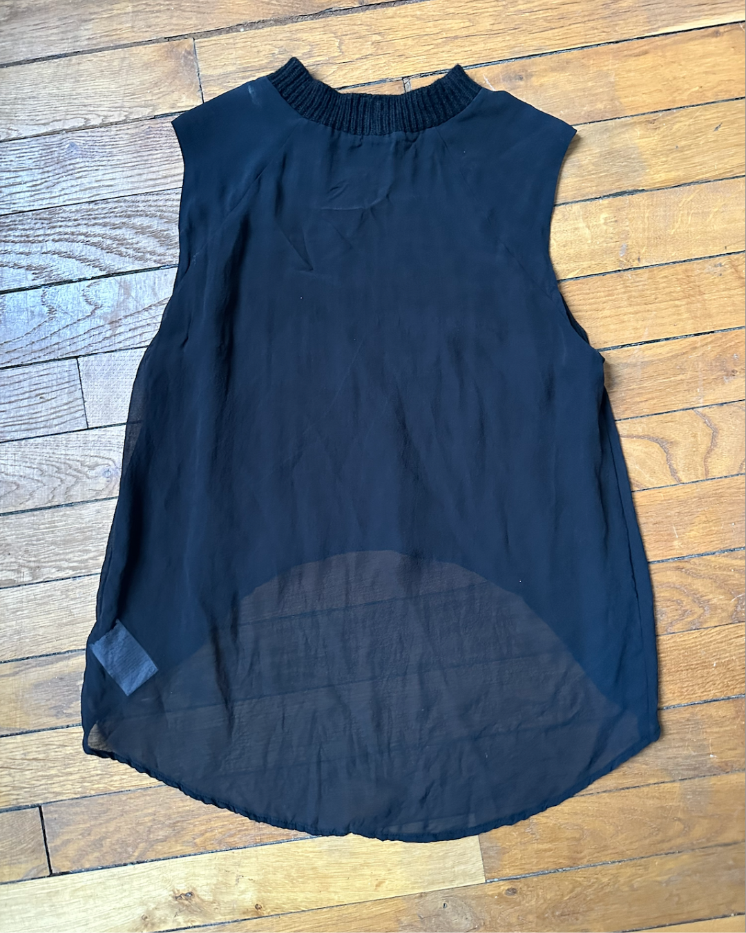 Black transparent top