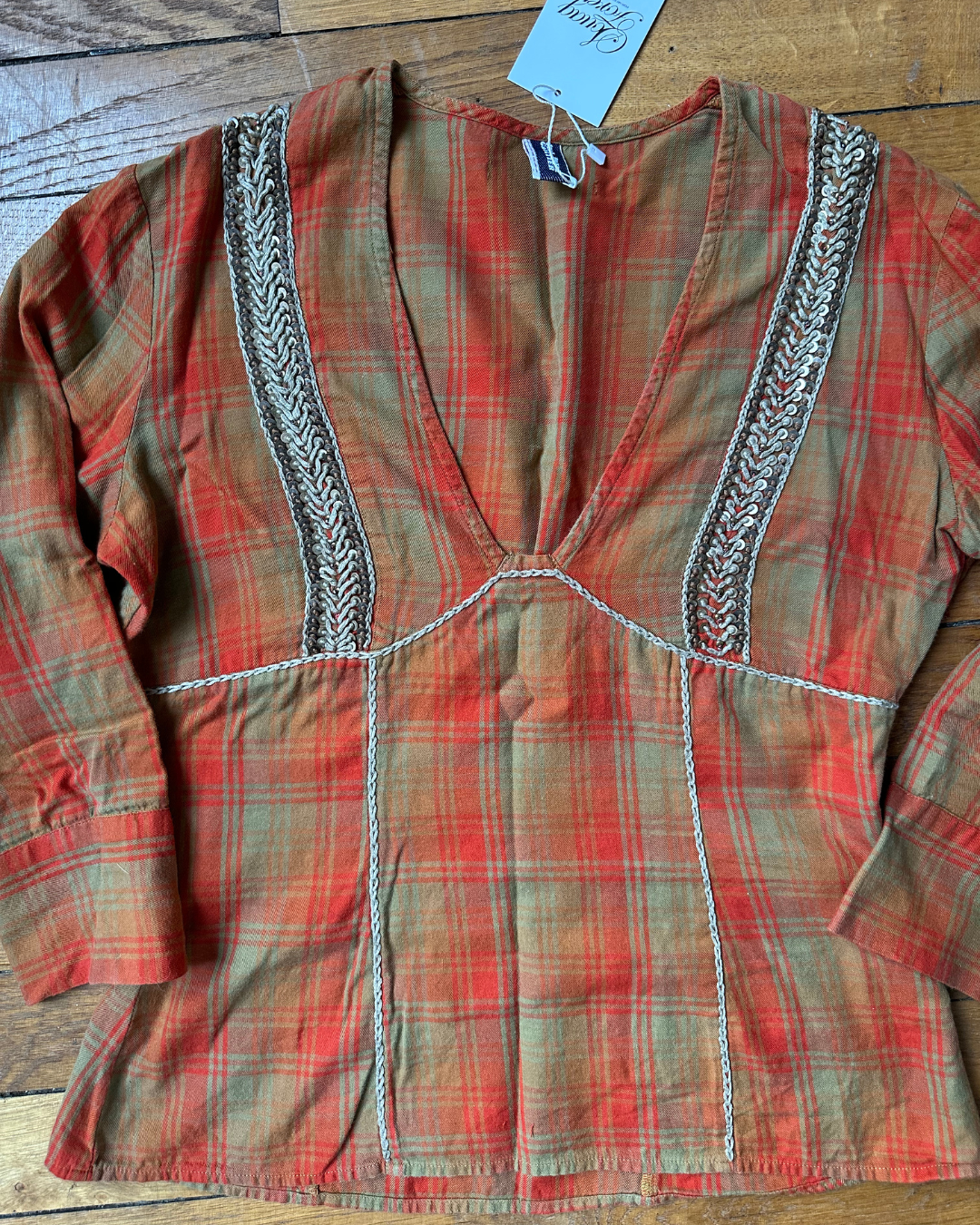 Checked blouse