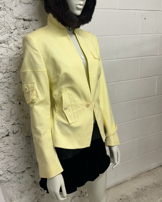 Eggshell colored blazer