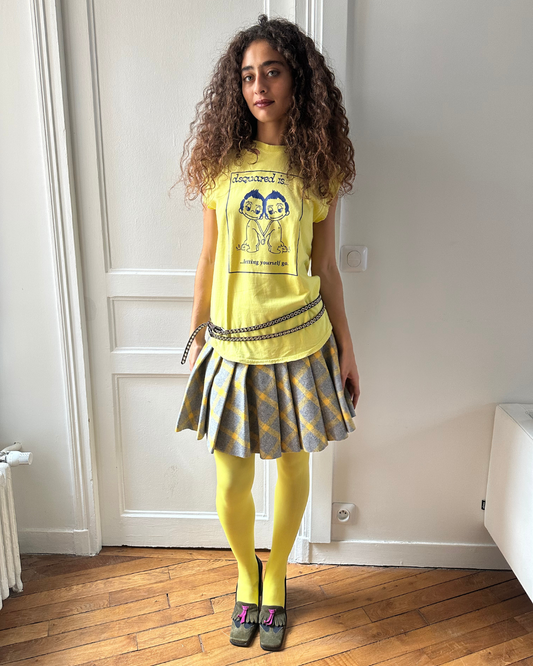 Checked skirt