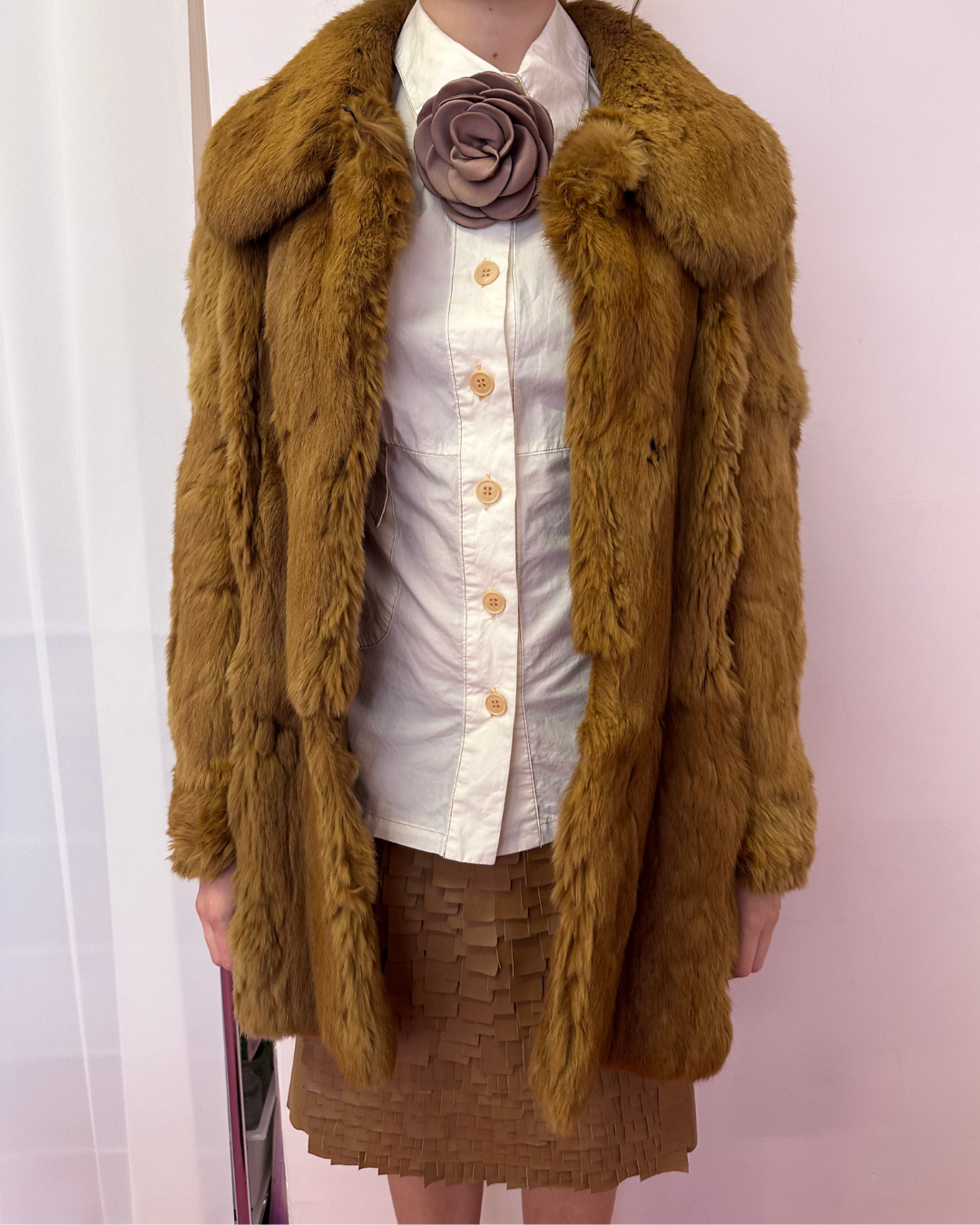 Peter Pan collar fur