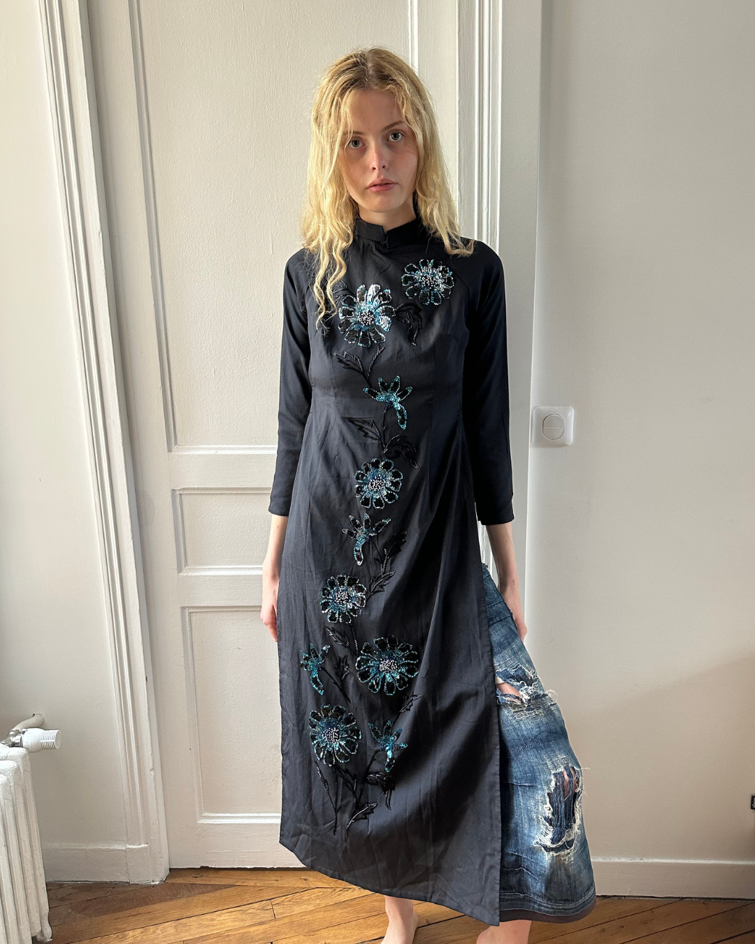 Oriental-inspired tunic