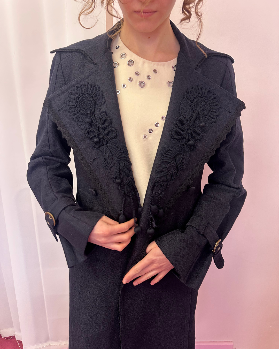 Pirate-style coat with embroidery