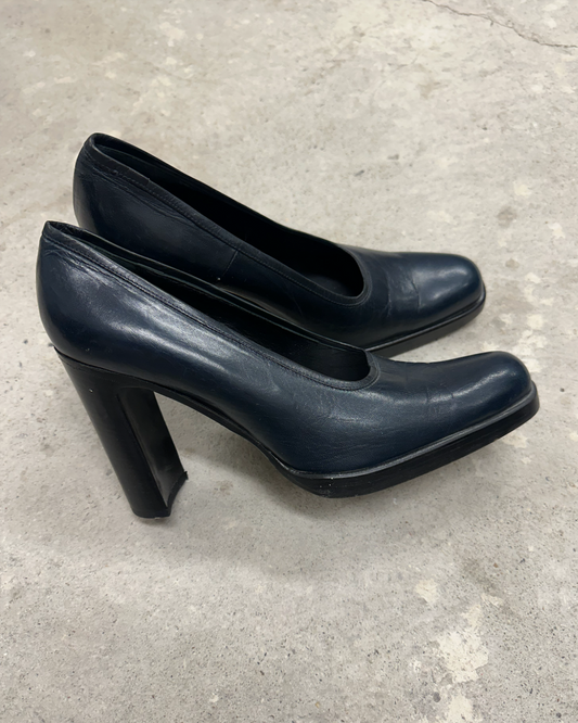 Navy blue pumps