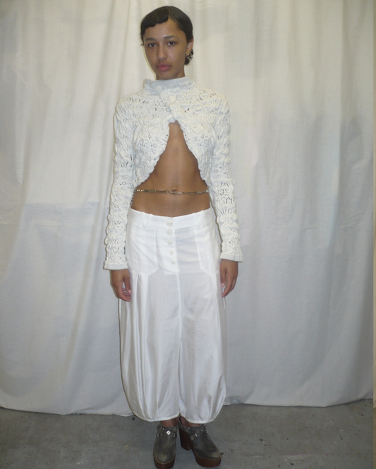 White harem pants