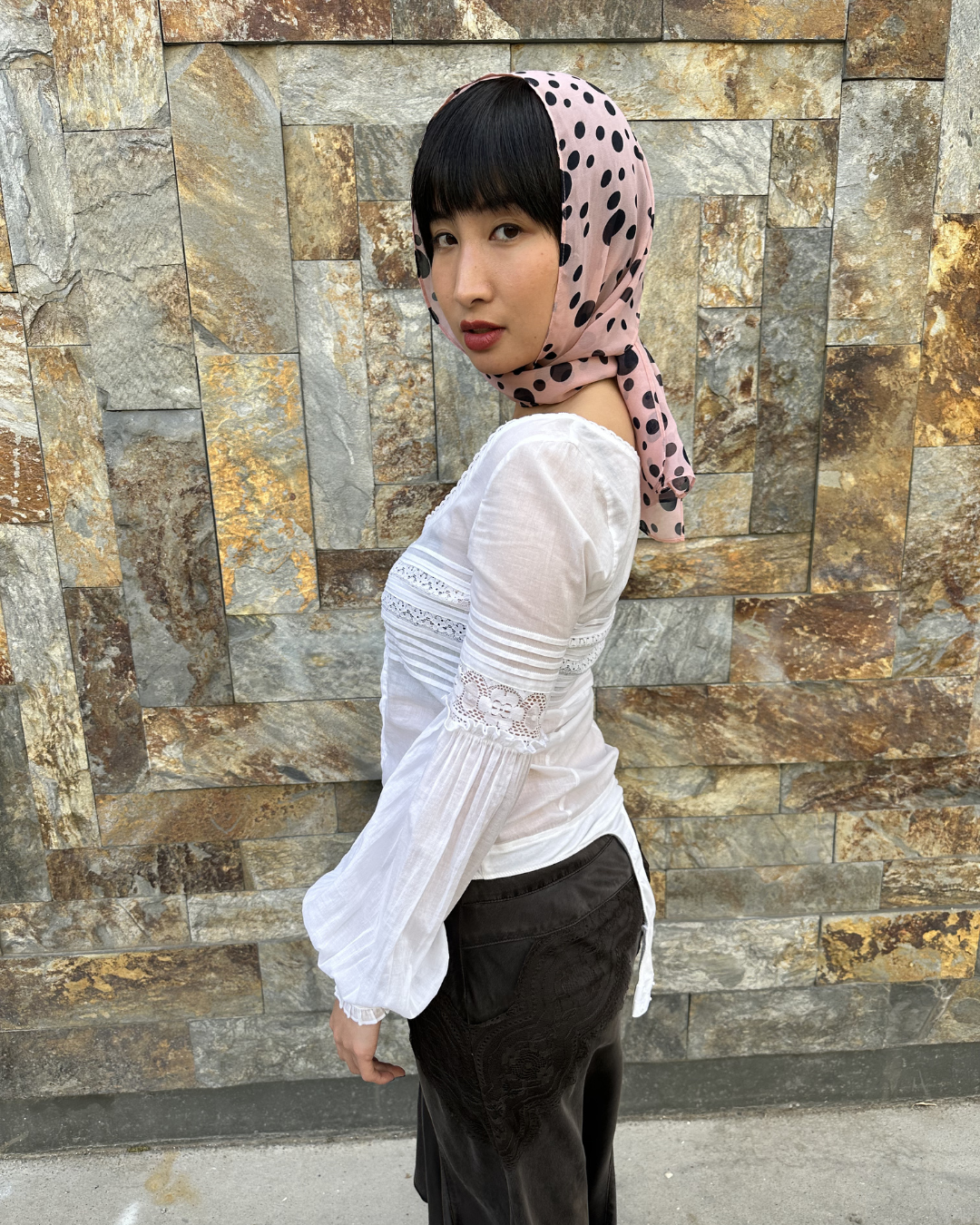 White lace bodysuit