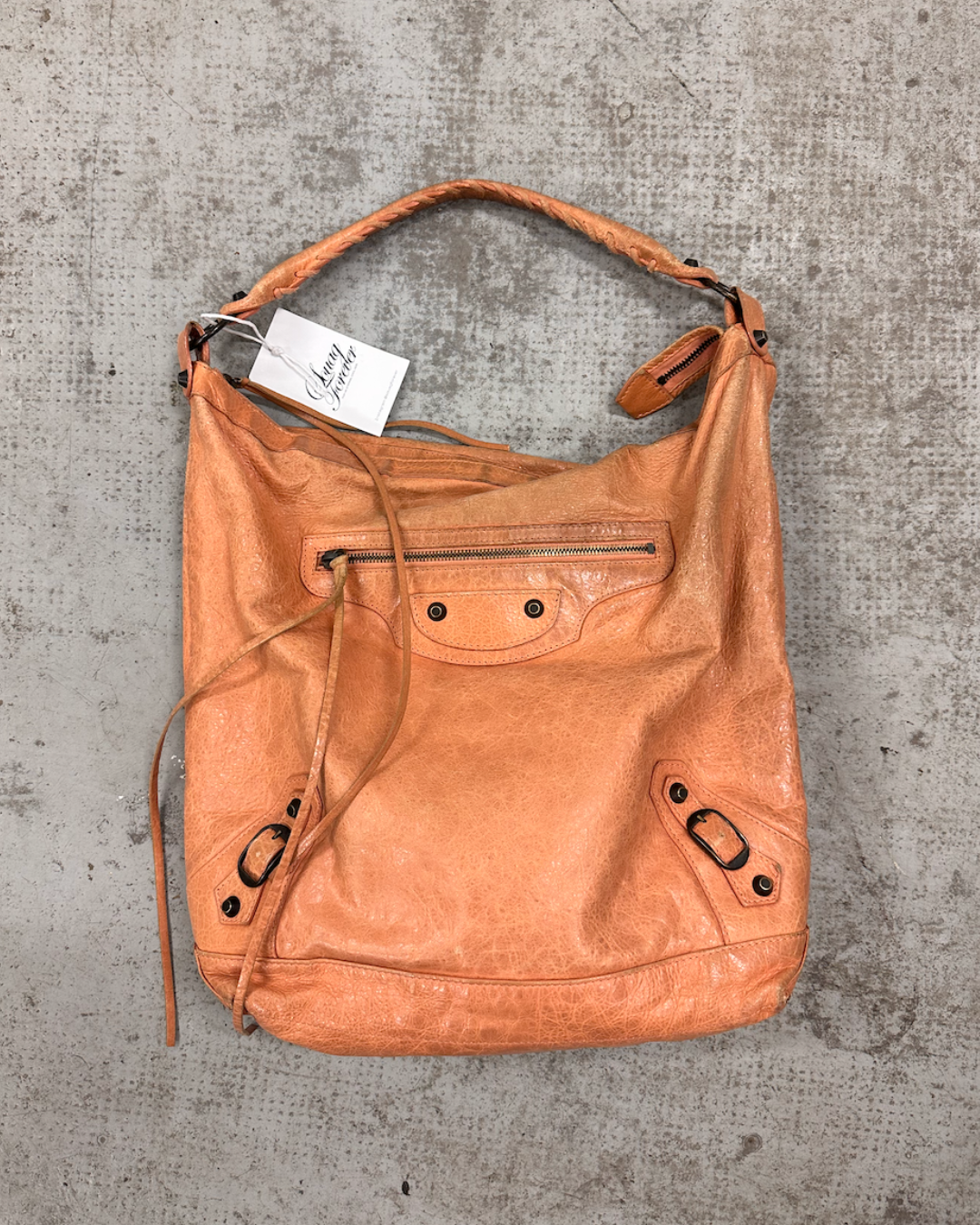 Orange Balenciaga bag