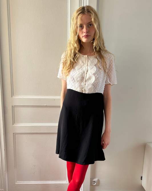 Two-tone dress