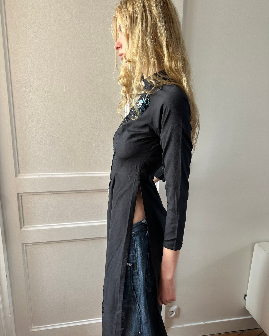 Oriental-inspired tunic
