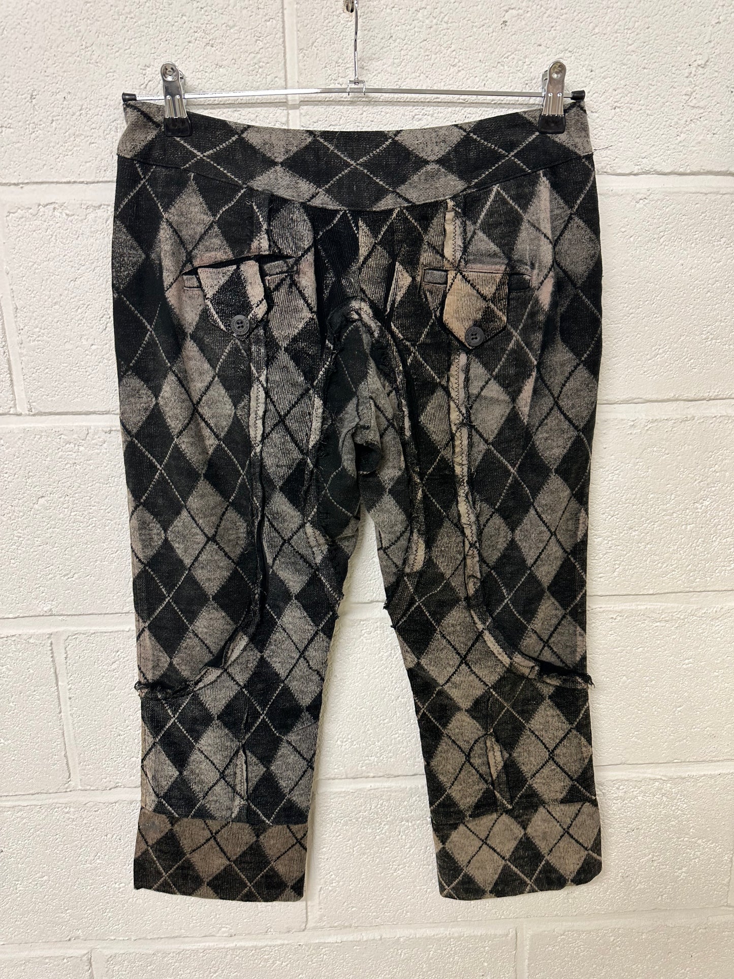 Argyle print capri