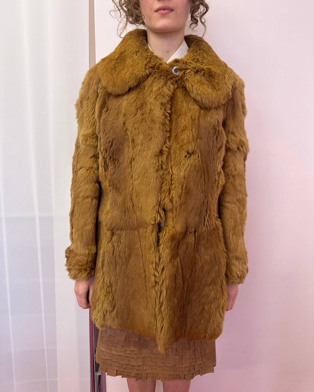 Peter Pan collar fur