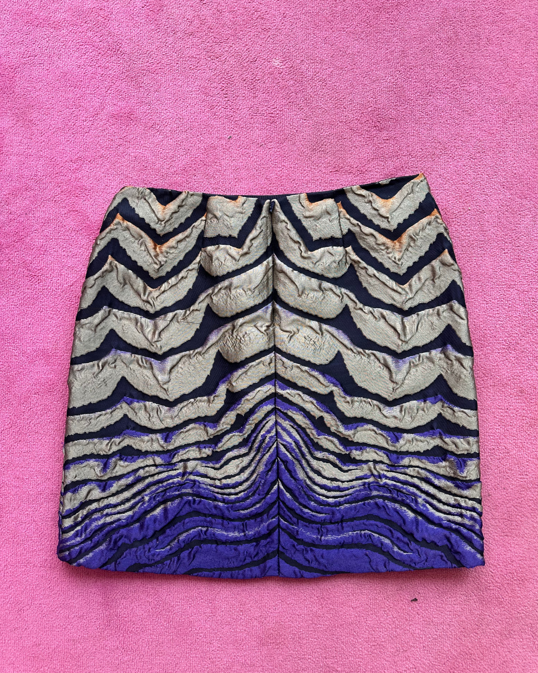 Colorful zebra print skirt