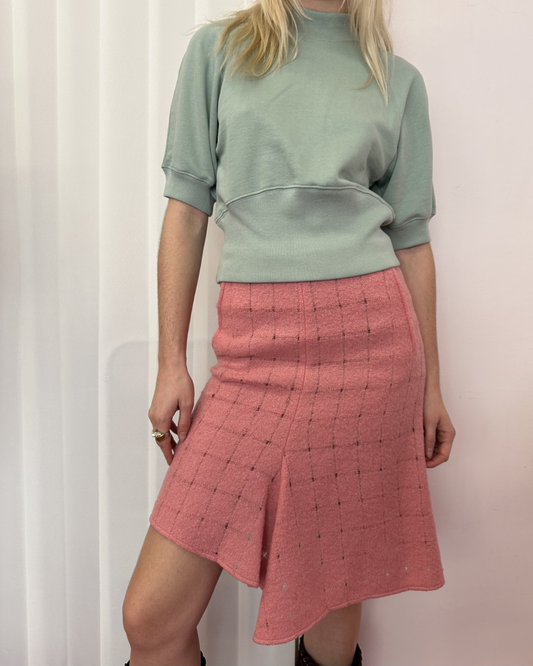 Pink asymmetrical skirt