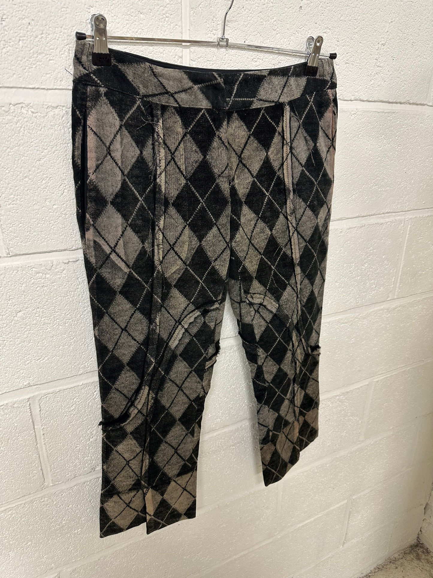 Argyle print capri