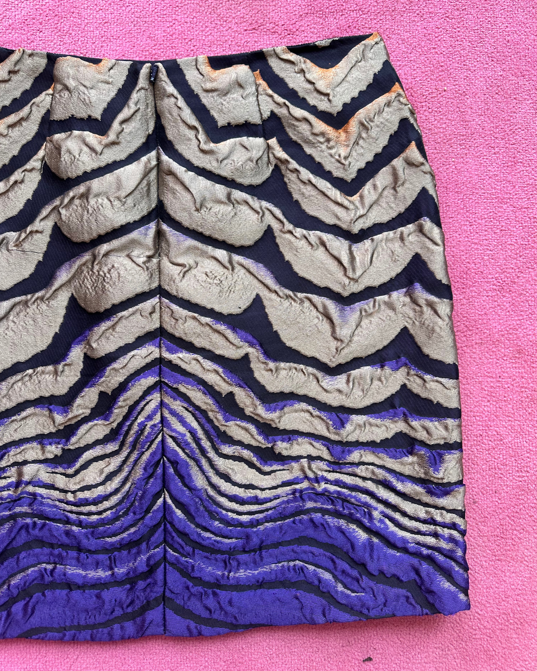 Colorful zebra print skirt