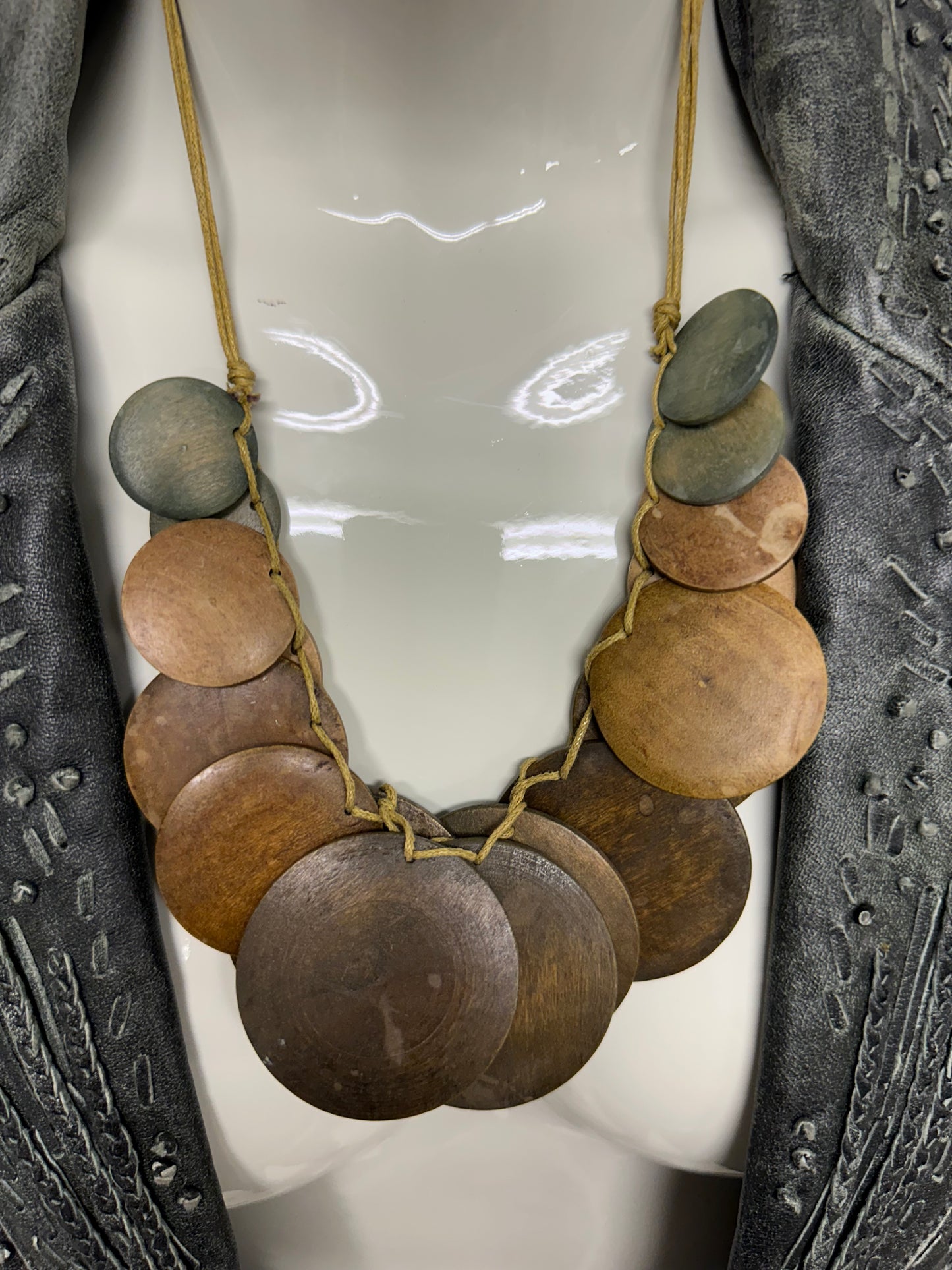 Wooden necklace