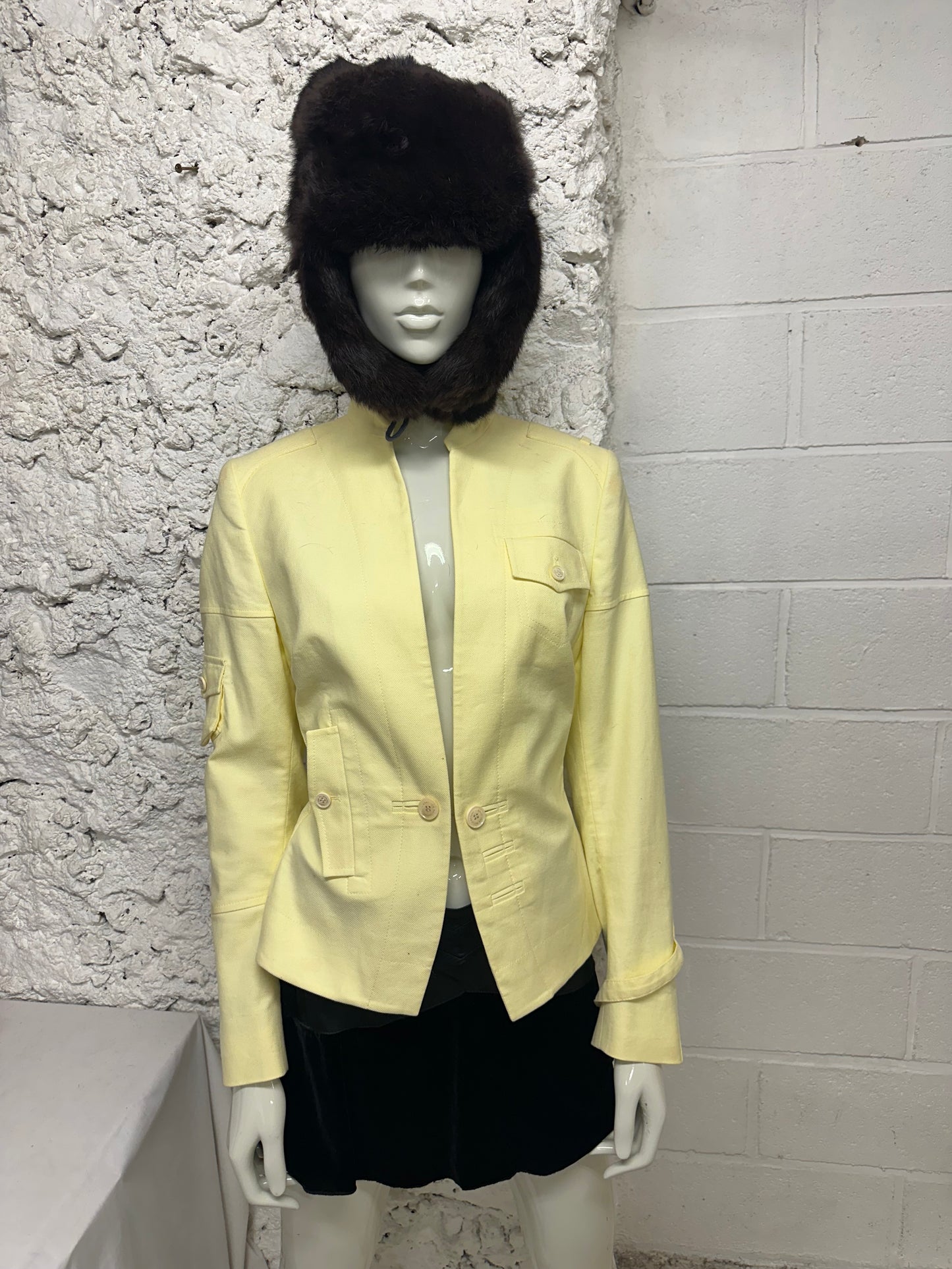 Eggshell colored blazer