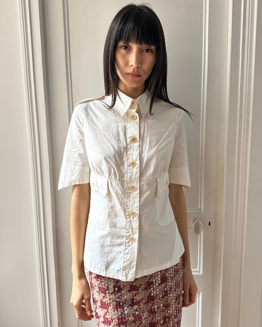 Fitted shirt with pockets