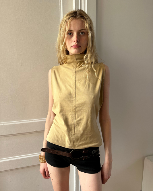 Suede top