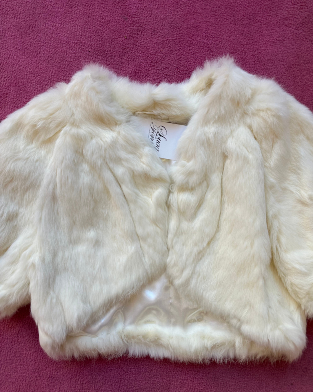White fur bolero