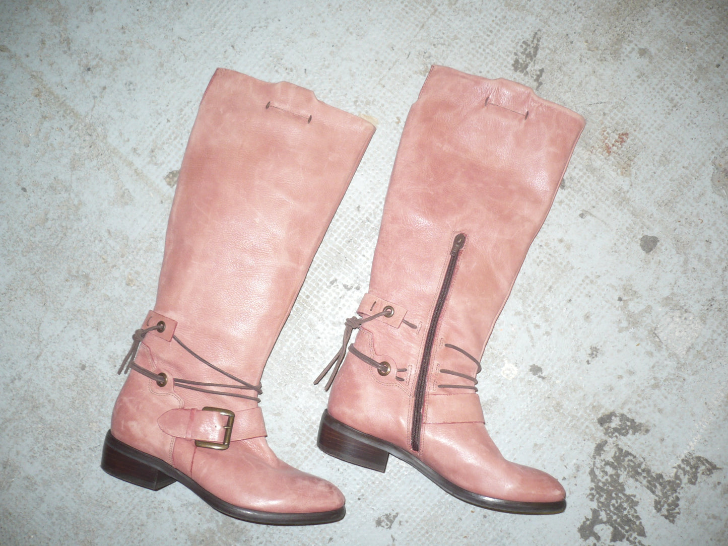 Pink boots