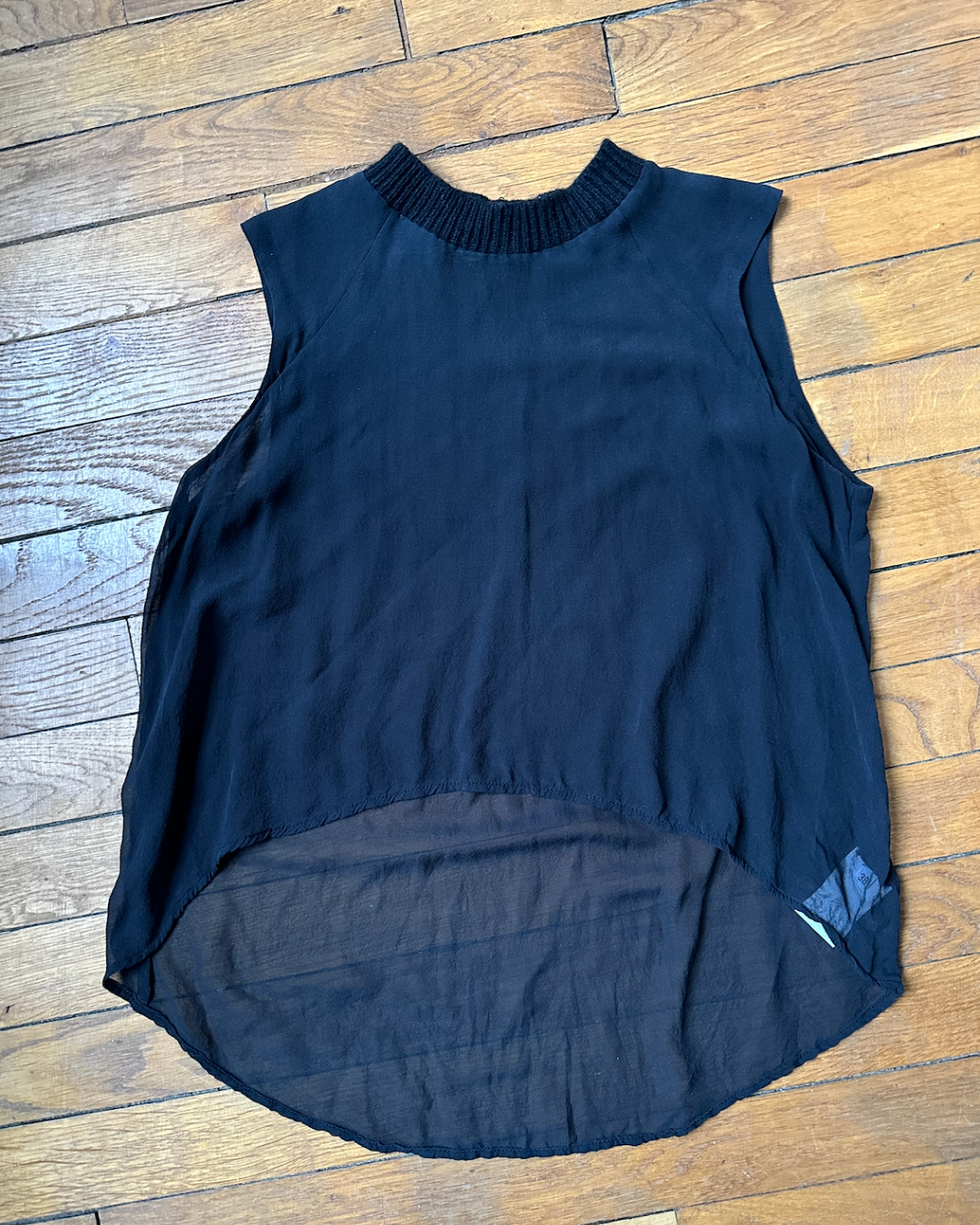 Black transparent top