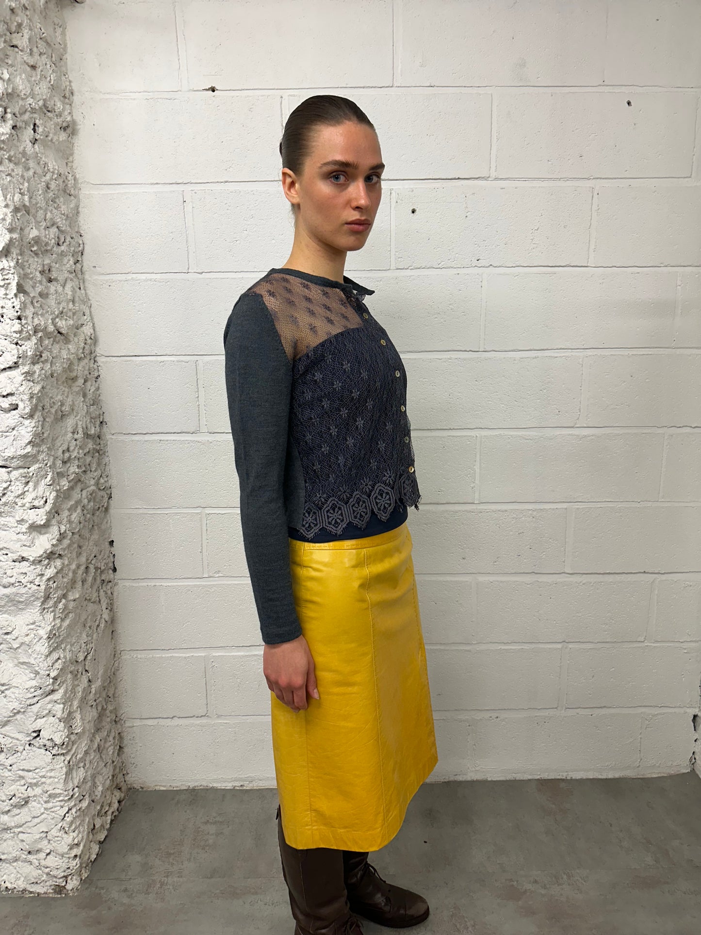 Sheer front cardigan
