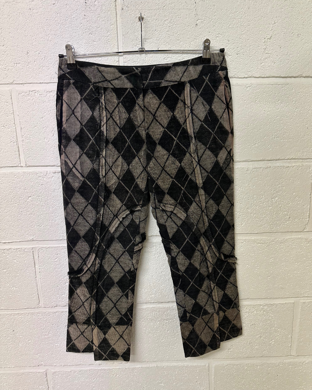 Argyle print capri